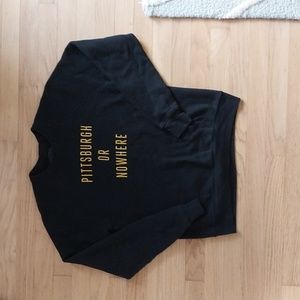 Sweatshirt, novelty, black, size s